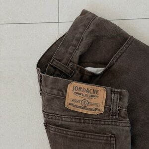 Jordache Brown Cotton Denim Trousers